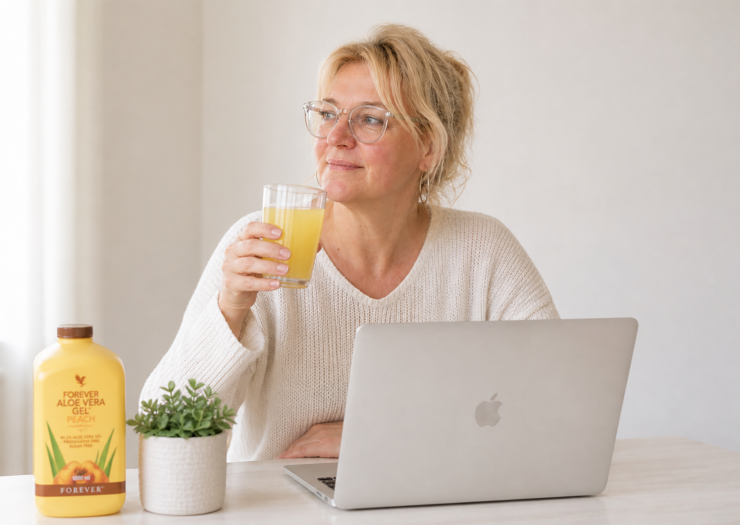 Lucia met aloe vera